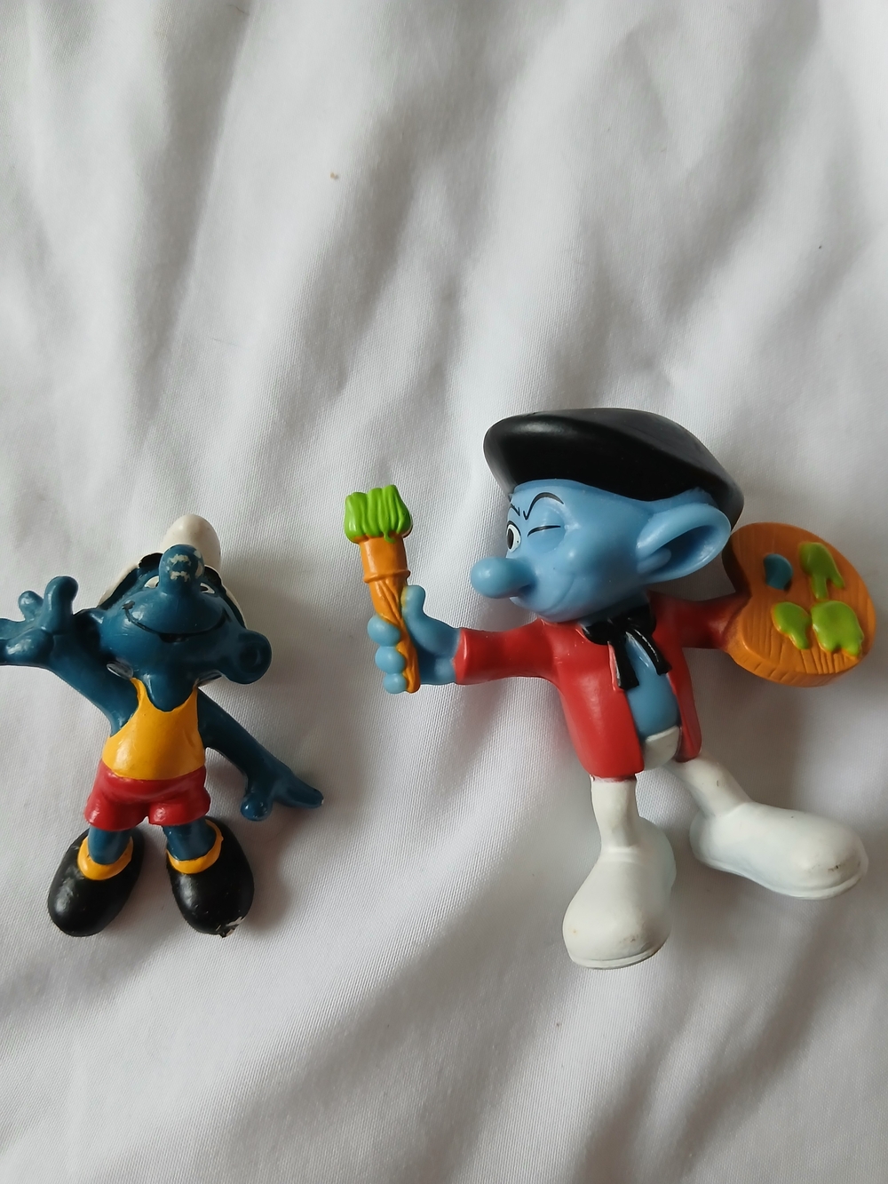 Vintage 1989, 2011 Peyo Smurfs 3" Figures